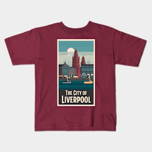 The city of Liverpool Kids T-Shirt